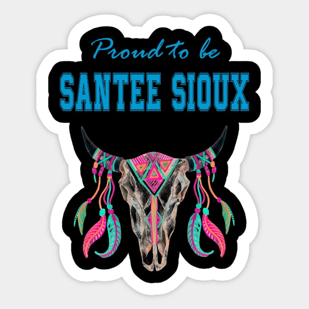 Native American Santee Sioux Tribal Buffalo Sticker by Jeremy Allan Robinson